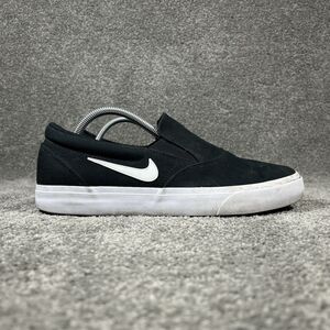 Nike SB Charge CT3523-001 Men's Size 10.5 Black White Slip-On Skate Shoes Used
